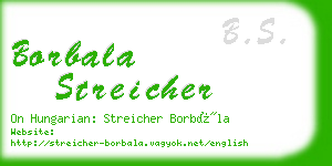 borbala streicher business card